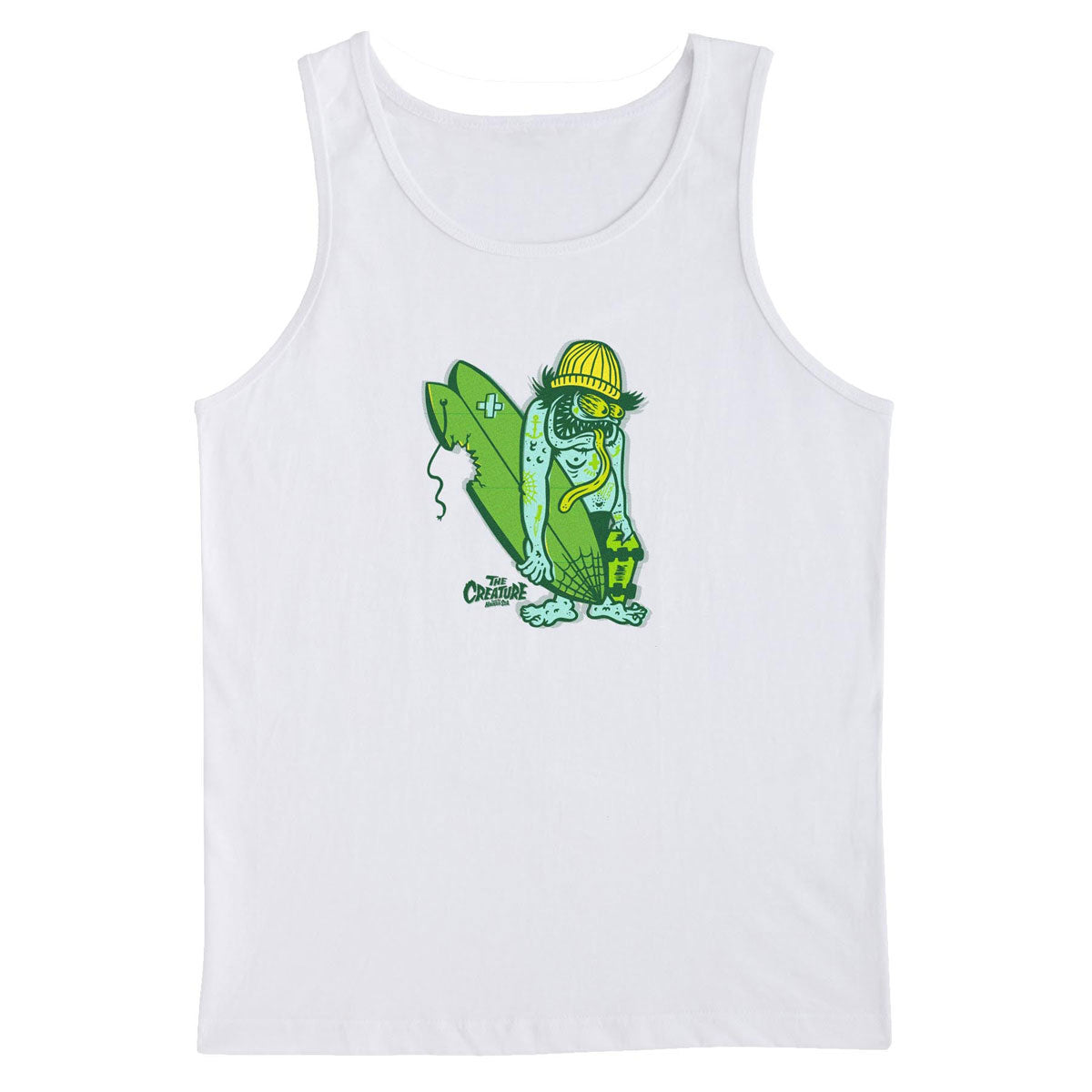Creature Haunted Sea Tank Top - White