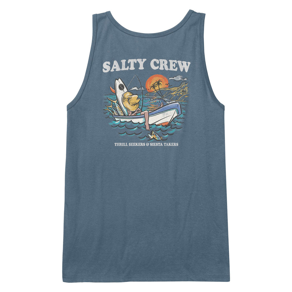 Salty Crew Down Time Tank Top - Slate
