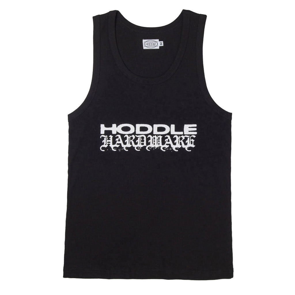 Hoddle Hardware Ribbed Tank Top - Black